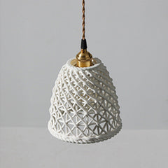 Vit Keramisk Lampkjol Modern Hänglampa