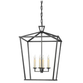 Metallram Ljuslykta Industriell Hänglampa