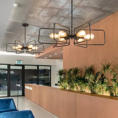 Hylla Lampa Svart Industriell Taklampa