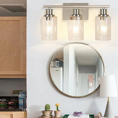 Borstad Nickel Vägglampor Badrum