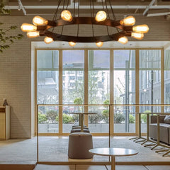 Järn Ring Lampa LED Vintage Taklampa