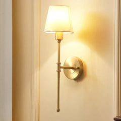 Tyg Vägglampor Inomhus Guld