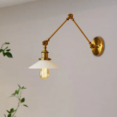 Justerbar Vinkel Enkelarmad Vintage Läsning Vägglampa Design