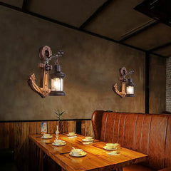 Ankare Formad Lantern Vintage Vägglampor