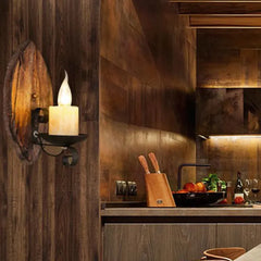 Furu Ljusstake Vintage Vägglampor