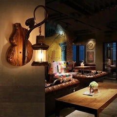 Kurbits Lantern Trä Vintage Vägglampor