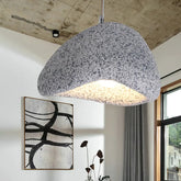 Oregelbunden Pebble Textur Lampskärm Modern Hängande Lampa