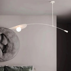 Gross Taklampa Rund Svart Modern Böjd Design