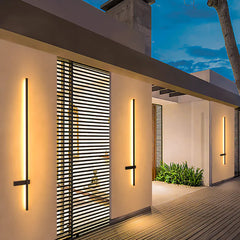 Kors Linjär LED Utomhus Vägglampa