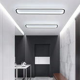 Taklampa Rektangulär Svart Vit Modern Enkel