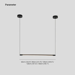 Svart Bar Dimbar Matrum Pendellampa