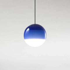 Färgglad Sfärisk Glasskärm Modern Hänglampa