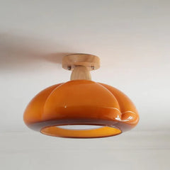 Klargul Glas Modern Taklampa