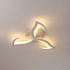 Blombladformad Design Modern Vit Vardagsrum Plafondlampa