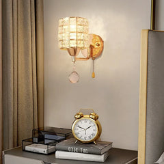 Cylinder Kristall Plug-in Vägglampor