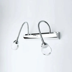 Utdragbar Vägglampa Silver Flera Armar Modern Design