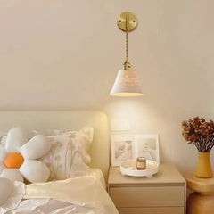 Vintage Keramiska Pendellampa Guld Vägglampor