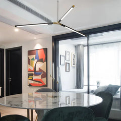 Svart Strålande LED Modern Kandelaber Lampa