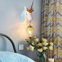 Enhörning Tecknad Barnsovrum Vägglampor