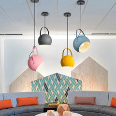 Öppen Handtag Rund Modern Pendellampa