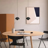 Svart Pendellampa Modern Enkel Restaurang Stil