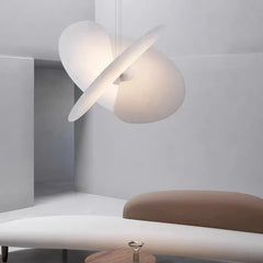 Silkes Tyg Modern Vit Hänglampa