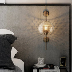 Honungskakeliknande Sfärisk Transparent Glas Industriell Vägglampa