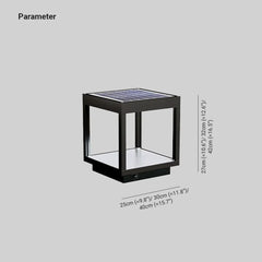 Solcell Kub Lantern Utomhus Golvlampor