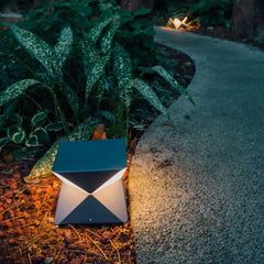 Geometrisk Vikbar Kreativ Svart Utomhus Golvlampa