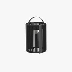 Svart Metallram Bärbar Uppladdningsbar Utomhus Golvlampa