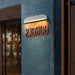 Halvelliptiska Sten Utomhus Vägglampor