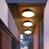 Veranda Cirkulär Svart Infälld LED Taklampa