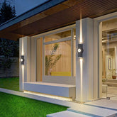 Vägglampa Ute Svart LED Upp Och Ner