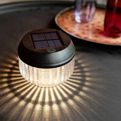 Transparent Akryl Bärbar Solcell Utomhus Bordslampa