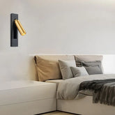 Infälld Svart Och Guld Minimalistisk Justerbar Sänglampa