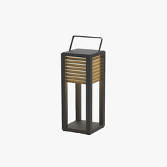 Lamell Cuboid Solcell Utomhus Golvlampa