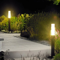 Transparent Cylindrisk Svart Utomhus Bollardlampor