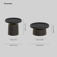 Svart Bord Solar Utomhus Golvlampor