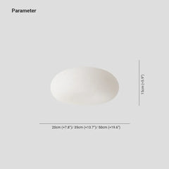 Vit Rund Minimalistisk Modern Liten Taklampa