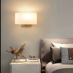 Vägglampa Trådlös Vit Modern Sänggavel Sovrum