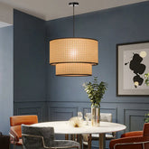 Rotting Dubbel Koncentrisk Cirkel Hänglampa