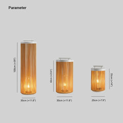 Cylindriska Rottinggolvlampor För Utomhusbruk