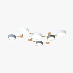 Rottande Halvsfär Genomskinlig Naturlig Hänglampa