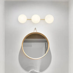 Guld Glas Rund Badrum Vägglampor