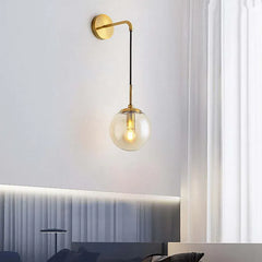 Hängande Glasglob Modern Vägglampa