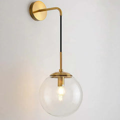 Hängande Glasglob Modern Vägglampa