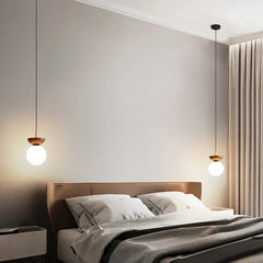 Vit Glasglob Korridor Enkel Modern Taklampa