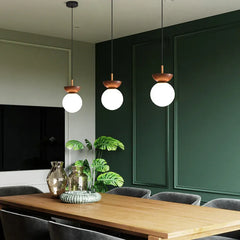 Vit Glasglob Korridor Enkel Modern Taklampa