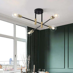 Svart Taklampa Metall Modern Design