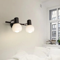 Vit Rund Lampskärm Modern Glas Spotlight